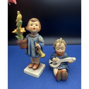 Hummel Goebel Lot of 2 Figurines Joyful 53 TMK-3 And Congratulations17/0 TMK-3